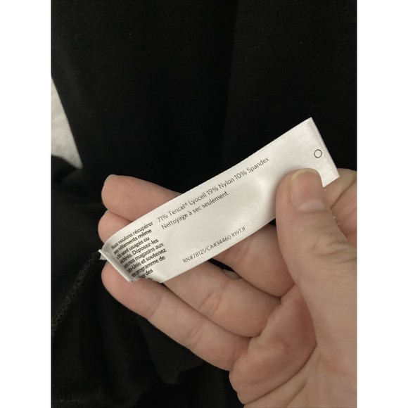 Eileen Fisher Black Dress 3/4 Sleeve Tencel lyocell Size Small Womens capsule - Picture 7 of 8